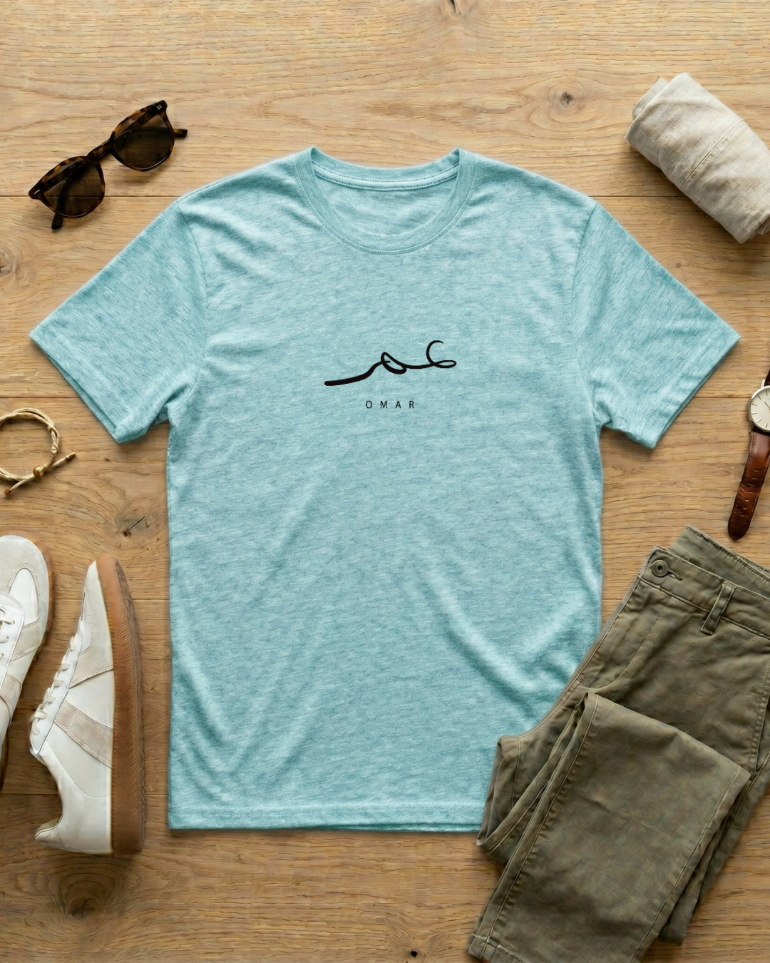 Omar - Arabic Calligraphy T-Shirt